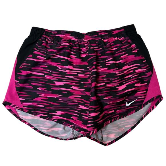Nike Dri-Fit Shorts Women's XS Pink Flash Camo Lined‎ Running - Picture 1 of 8